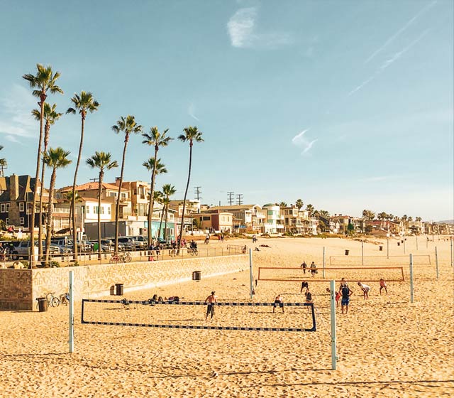 Santa Monica Beach Volleyball Courts