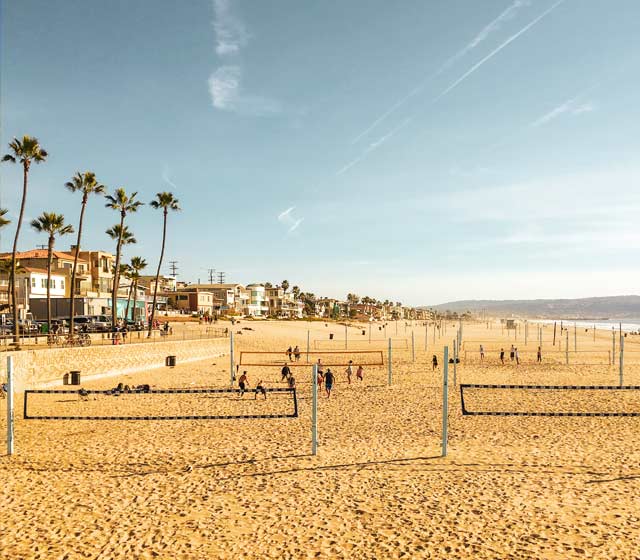 Santa Monica Beach Volleyball Courts