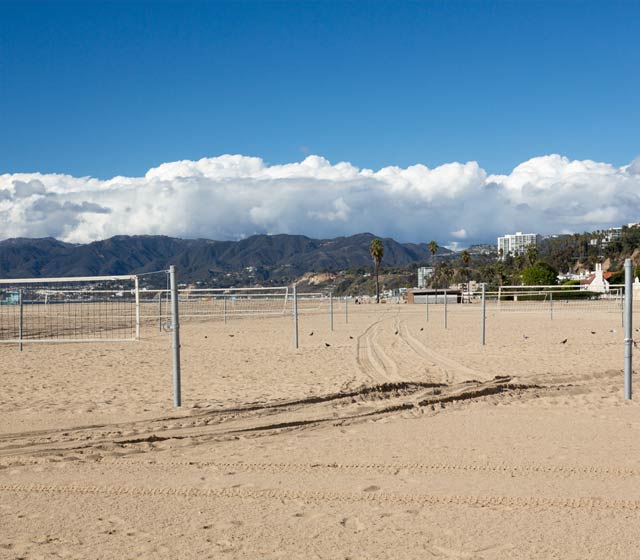 Santa Monica Beach Volleyball Courts