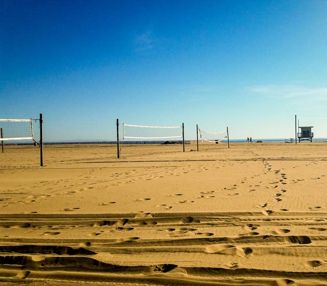 Santa Monica Beach Volleyball Courts