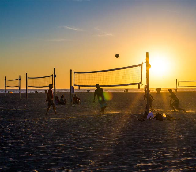 Santa Monica Beach Volleyball Courts