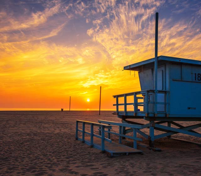 Santa Monica Beach Volleyball Courts