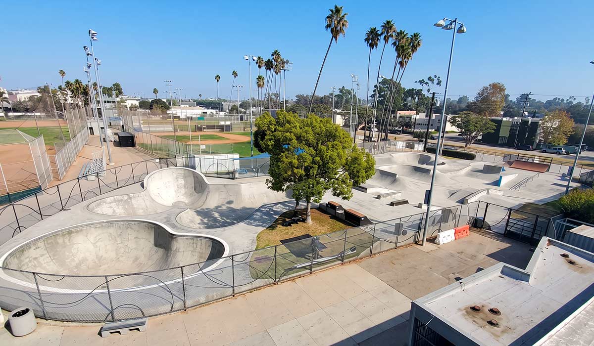 The Cove Skatepark in Santa Monica
