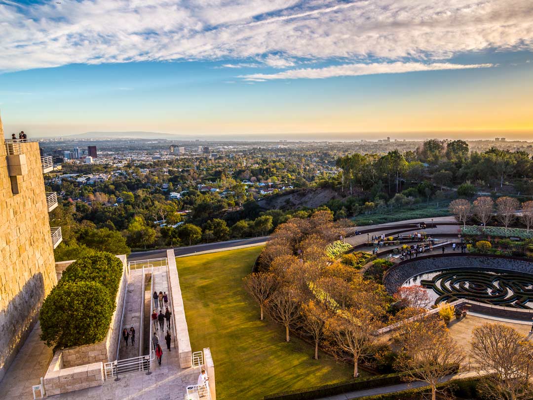 The Getty Museum's Panoramic Views of L.A. - At the Getty, incredible  vistas are only a monorail ride away