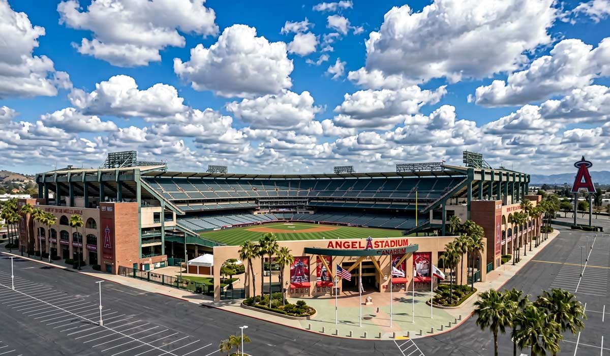 Angel Stadium of Anaheim hosting baseball games, concerts, and major live events